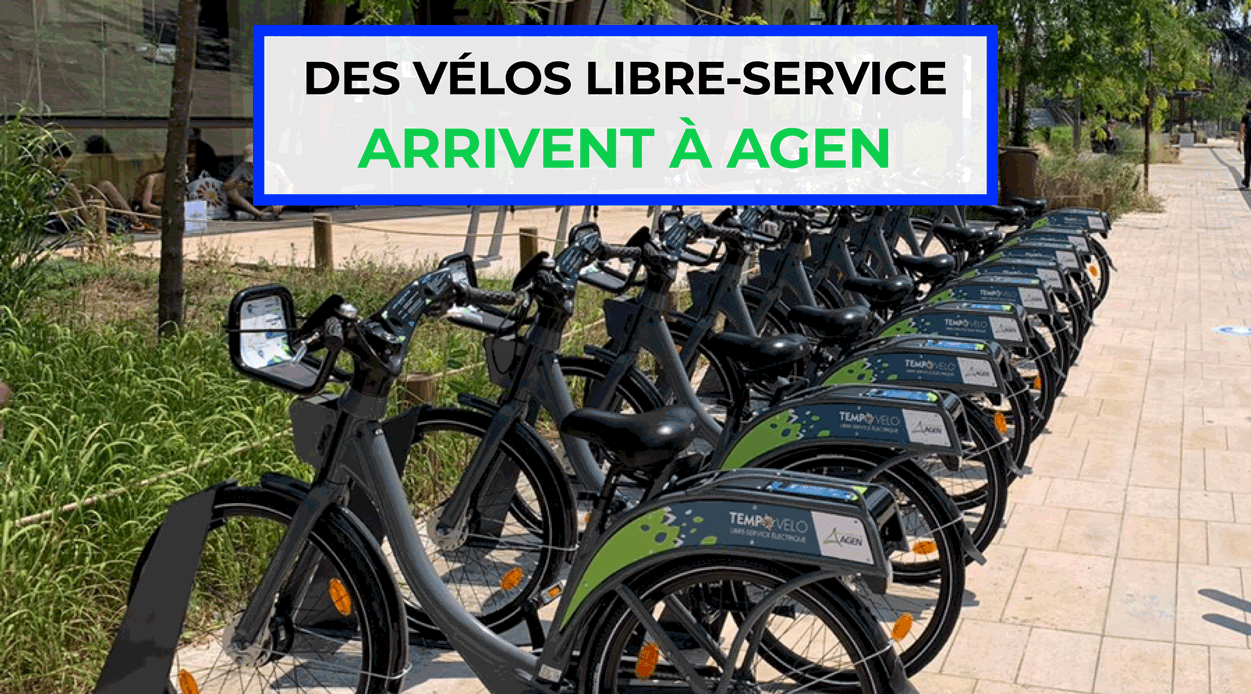 des vélos libre-service arrivent à Agen