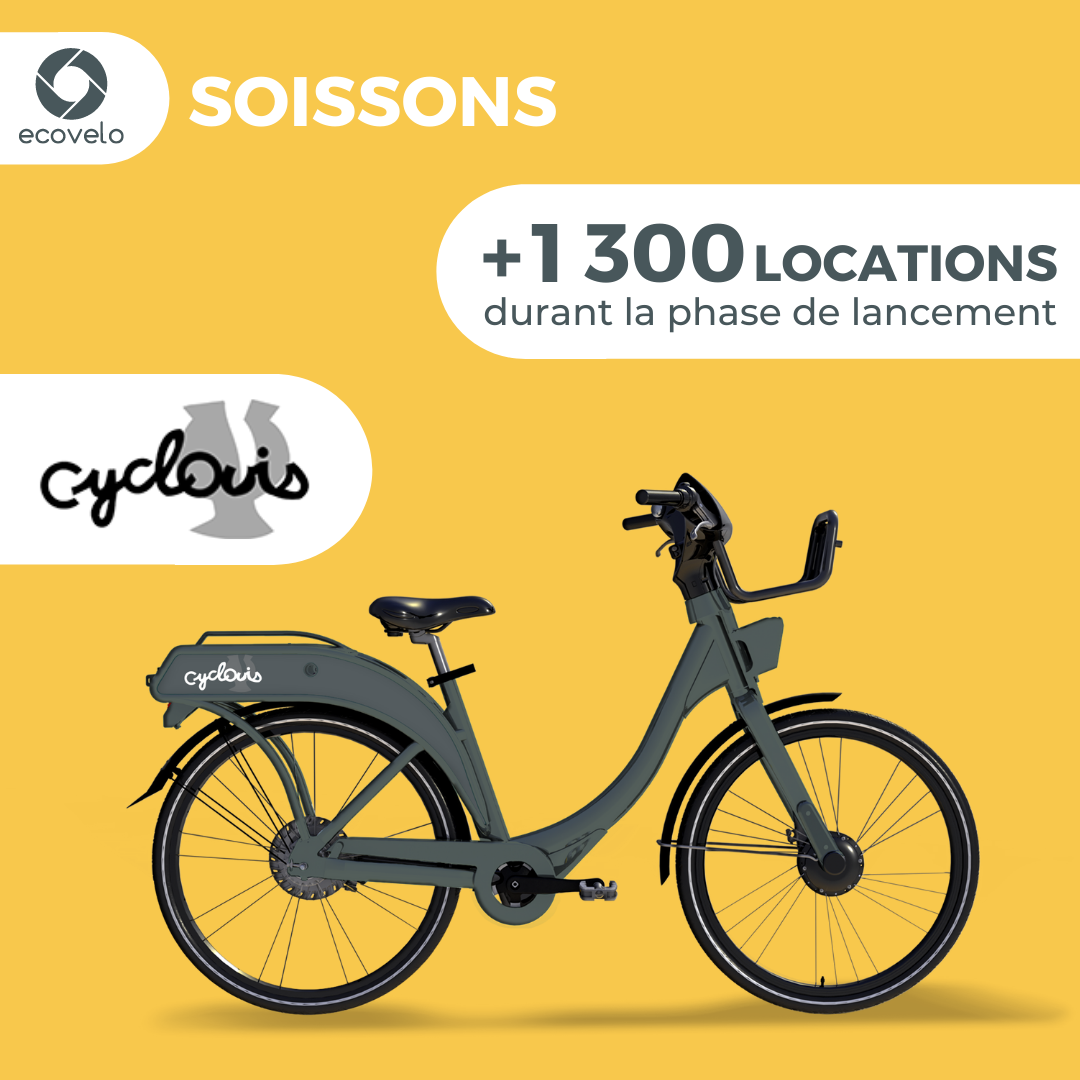 1300 locations un mois après le lancement des vélos à Soissons