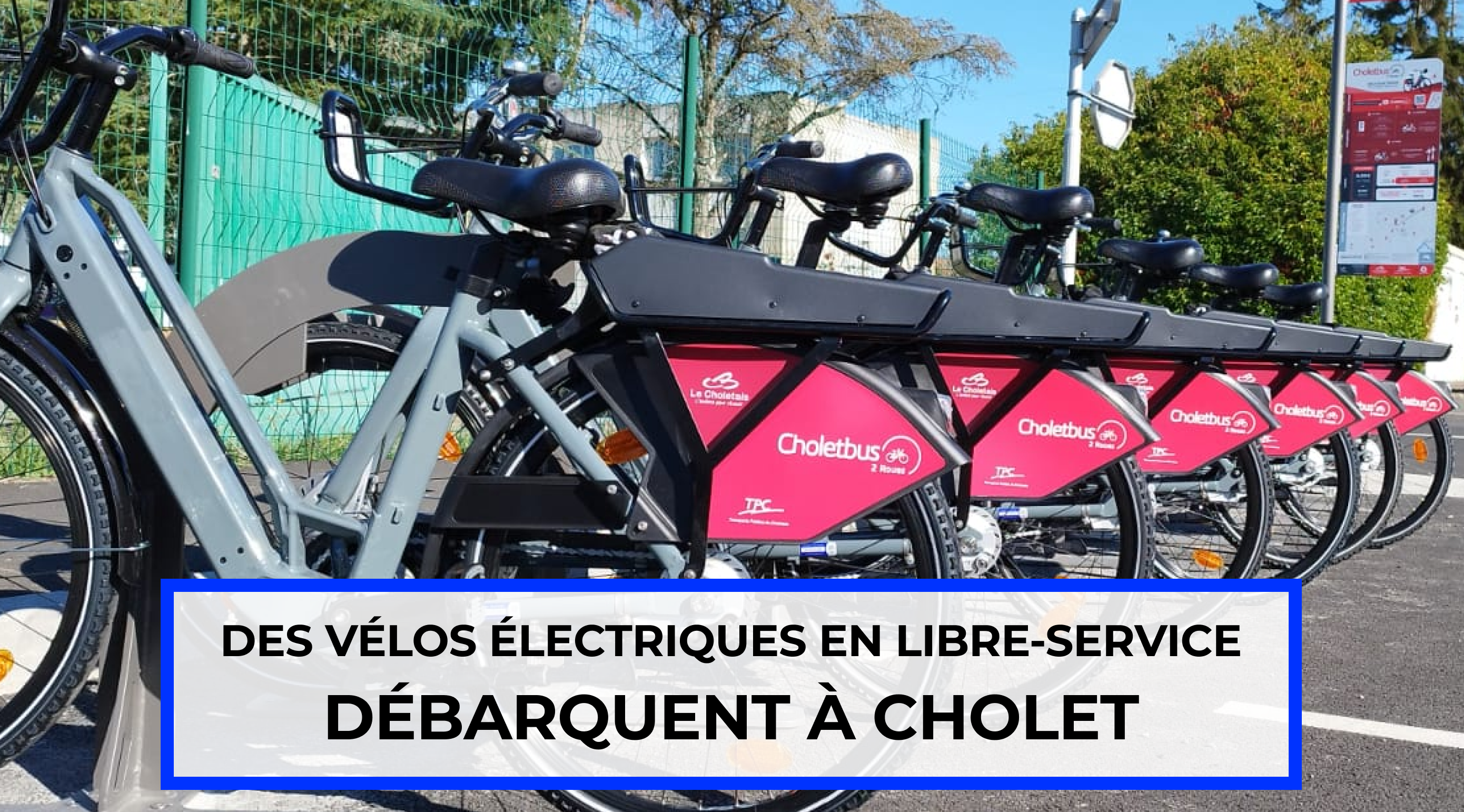 vélos électriques en libre-service débarquent à Cholet